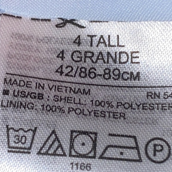 BANANA REPUBLIC Faux Wrap High Low Floral Ruffle Dress. Size 4 tall - Picture 10 of 13